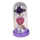 thumbnail image 5 of Regalos del Día de San Valentín para novia, decoración del Día de San Valentín, lámpara de mesa, regalos de cumpleaños , flor rosa en cúpula de base morada BLESIY luz de mesa, 5 of 8
