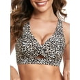 thumbnail image 1 of RELLECIGA Haut de Bikini pour Femme à Col en V, Maillots de Bain à Découpes Croisées, 1 of 7