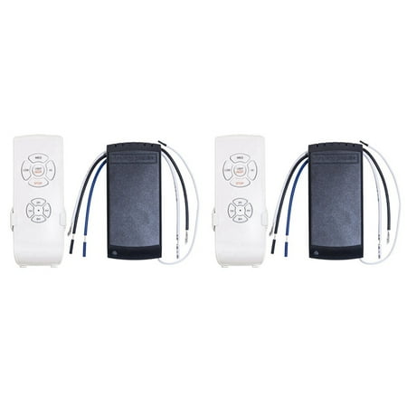 

2X Universal Ceiling Fan Lamp Remote Control Kit AC 110V Timing Setting Switch Adjuste Wind Speed Transmitter Receiver