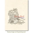 Deep Red Rubber Stamp Pumpkin Harvest Fall Patch - Walmart.com