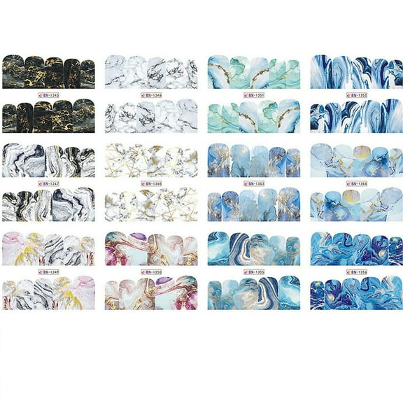 Dengmore Manicure Watermark Stickers Full Of d Smu-dge Nail Decals