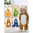 thumbnail image 7 of HAHASHOW Unisex Infant Toddler Animal Flannel Hooded Romper Jumpsuit, Fall Winter Warm Soft One-Piece Onesie, Machine Washable, 0-3T, 7 of 7