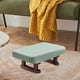 thumbnail image 4 of Pequeño banco decorativo minimalista otomano moderno rectangular taburete escalón para Azul marino, 4 of 9