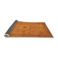 thumbnail image 2 of Ahgly Company Indoor Round Abstract Orange Modern Area Rugs, 5' Round, 2 of 4