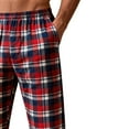 thumbnail image 4 of vdgthytj Mens Pajama Pants Plaid Bottoms Sleepwear Pj Sleep Straight Leg Lounge Pants with Pockets, 4 of 8
