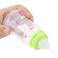 thumbnail image 4 of Juego de 4 biberones de silicona transparentes y duraderos para mascotas, perros y gatos, 60 ml, 4 of 11