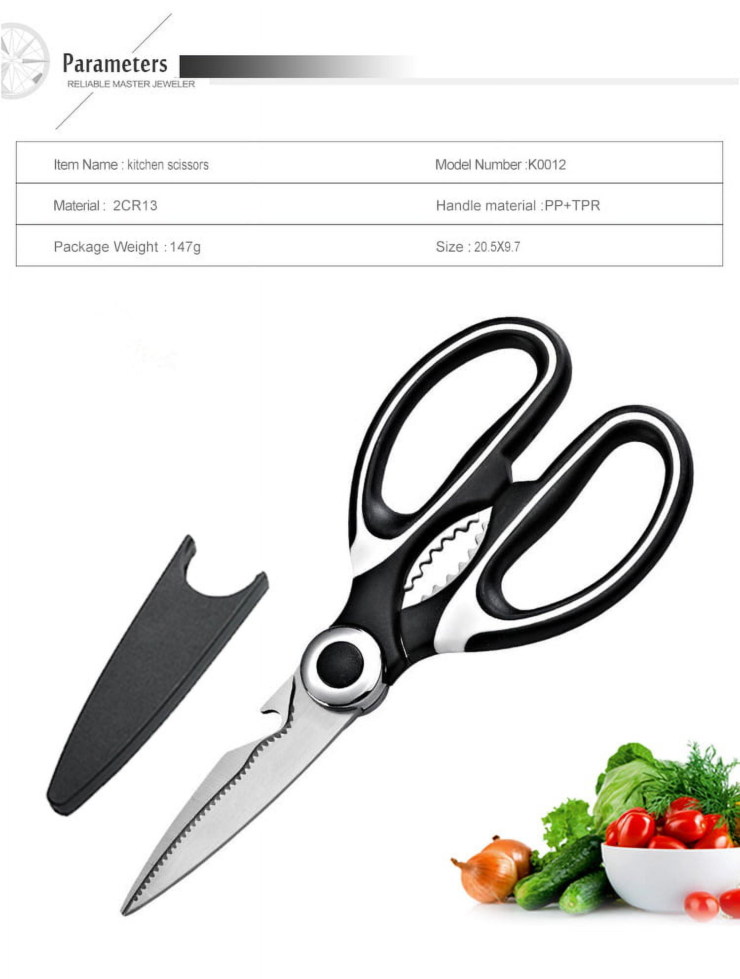 Sairps Kitchen Scissors Woman Use Multi-purpose scissors Heavy