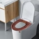 thumbnail image 1 of Fiudx Asiento de Inodoro con Cremallera, Diseño Bordado, Material Suave y Cómodo, Fácil de Limpiar, Instalación Práctica, Duradero, Respaldo Higiénico E Impermeable, Decoración de Baño, Tamaño 43 X 3, 1 of 6