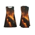 thumbnail image 7 of KLL Cool Fire Man Pattern Womens Summer Dresses 2025,Loose Round Neck Sleeveless Sundresses Tank Dresses with Pockets, 7 of 7