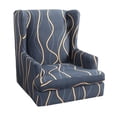 thumbnail image 1 of Stretch Wingback Chair Slipcover Slipcovers for Wingback Chairs Wing Chair Cover Stripe, 1 of 8