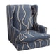 thumbnail image 1 of Funda gruesa para sillón orejero, sillón orejero, funda de sofá con funda de asiento Ola de rayas, 1 of 9