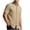 #04 Khaki 【Mix, Match & Rotate: Stock Up on Daily Colors】, variant on Zenithor Men's Button-Down Shirts Short Sleeve, Solid Linen Blend Casual Tops, Classic Summer Beach Workwear Clothes, M-4XL