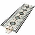 thumbnail image 2 of 2x6 Kitchen Runner Rug, Southwest Ethnic Non-Skid Rubber Backing Large Rectangle Rugs - Living Room Bedroom Home Office, Boho Aztec Tribal Abstract Aesthetic Indoor Floor Mat Carpets Washable Rug, 2 of 9