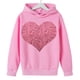 thumbnail image 4 of Sudadera con capucha y estampado de corazón de San Valentín, sudadera de manga larga para niños y niñas, chaqueta para niñas de talla mediana y grande., 4 of 7