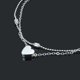 thumbnail image 4 of Tobilleras Pulsera de Acero con Encanto Tobillera Corazón Inoxidable, 4 of 7