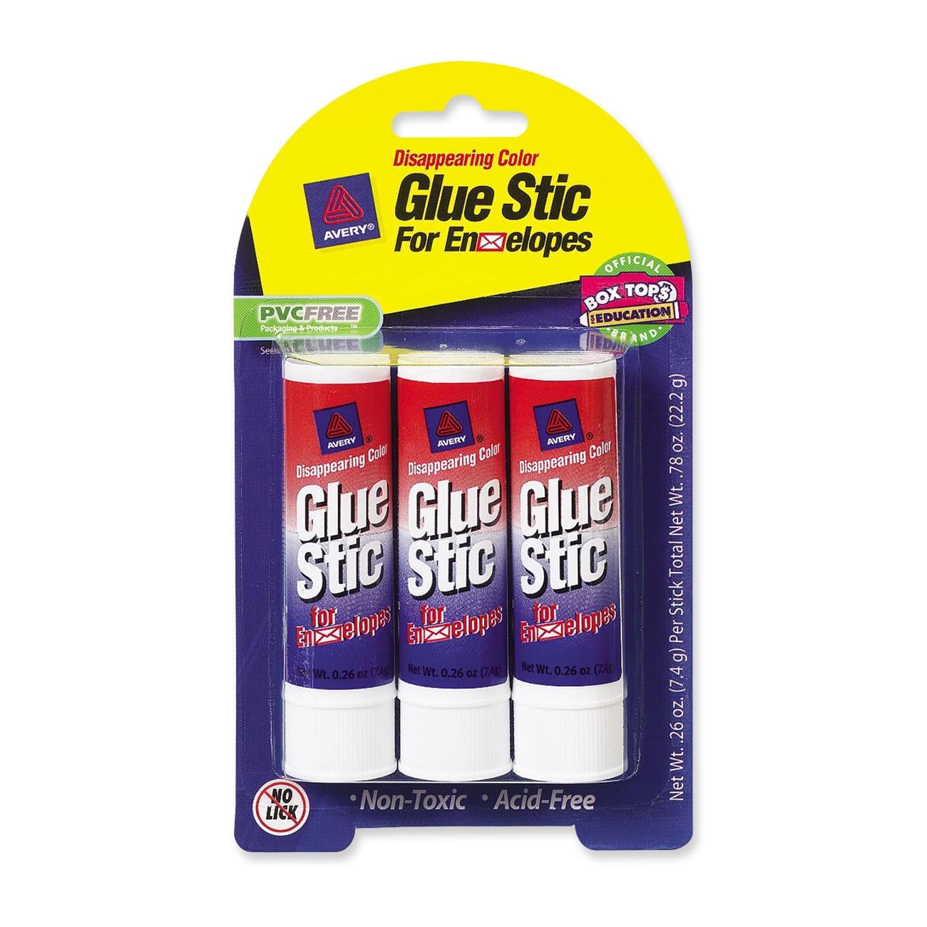 Avery Disappearing Color Permanent Glue Stick
