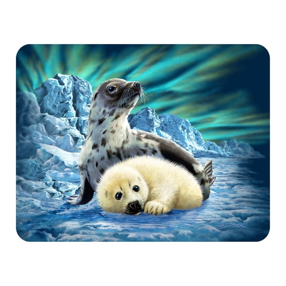 3D LiveLife Magnet - Harp Seals from Deluxebase. Lenticular Ocean Animal Refrigerator Magnet. Decorative 3D Seal Flat Magnets. Cute Small Magnets for Fridge, Dishwasher and Whiteboard.