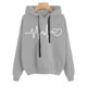 thumbnail image 2 of Gibobby Sudadera con Capucha para Mujer, adolescentes, niñas, sudaderas con capucha(Gris,XG), 2 of 3