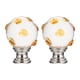 thumbnail image 1 of 2pcs lámpara de vidrio transparente lámpara final tapa final lámpara de mesa accesorio accesorio amarillo, 1 of 5
