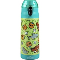 Octonauts Stainless Steel 13 oz Teal Insulated Lunch Water Bottle for Boys or Girls - Easy to Use for Kids - Reusable Spill Proof BPA-Free, From Hit Show Above and Beyond
