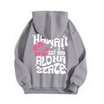 thumbnail image 5 of zaveiop Zip up Hoodie for Women Plam Ocean Beach Sweatshirt Flower Puff Graphic Aesthetic Oversized Tops (Grey, S), 5 of 5