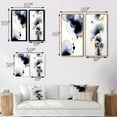 thumbnail image 4 of Designart "Transient Spirit Deep Blue Ink Abstract" Abstract Painting Wall Art Set Of 2 - Modern Blue Canvas Set For Living Room Decor, 4 of 6