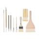 thumbnail image 1 of Pottery Glaze Brushes Ceramic Brushes 9 Different Shapes Artist Brushes Art Brush Set Oil Painting Canvas, 1 of 5