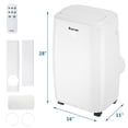 thumbnail image 5 of Resenkos Air Conditioner, Cooler,10000 BTU(Ashrae) Portable Air Conditioner with with 3 Modes and Remote Control, 5 of 12