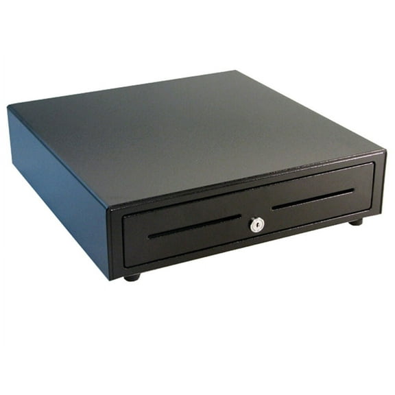 APG Cash Drawer Vasario Series Cash Drawer - 5 Bill - 5 Coin - 2 Media Slot - Solenoid 24V - Black