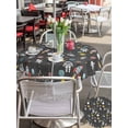 thumbnail image 5 of Outdoor Tablecloth with Umbrella Hole for Patio/Picnic/Party/Camping, Grey Space Waterproof Table Cloth Round Cover Washable, Cartoon Cute Spaceship Planet Star Funny (Dia 54"), 5 of 8