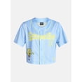thumbnail image 5 of SpongeBob SquarePants Women’s Graphic Cropped Baseball Jersey, Sizes XXS-XXL, 5 of 5