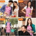 thumbnail image 4 of Pink Breast Cancer Apron-Garden Aprons for Women with Pockets-Cotton Linen Waterproof Kitchen Cooking Gardening Aprons Adjustable for Kitchen,Cooking,BBQ and Salon 32"x27", 4 of 7