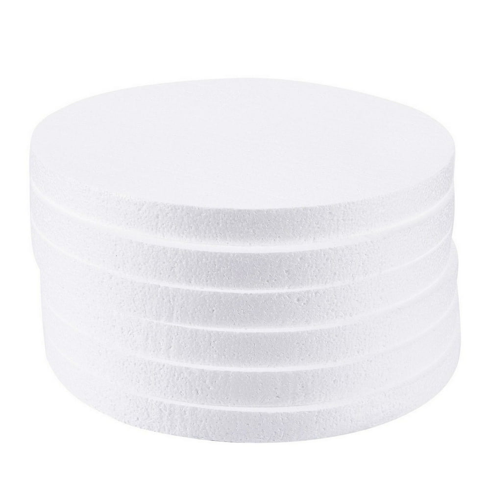 6 Pack Craft Foam Disc, Polystyrene Circle for DIY Arts and Crafts ...
