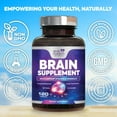 thumbnail image 4 of Brain Memory Supplement - 3X Strength Nootropics for Concentration, Clarity & Focus Support - Brain Health Cognitive Vitamins with Bacopa, Phosphatidylserine & DMAE, Brain Booster Pills, 120 Capsules, 4 of 10