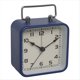 thumbnail image 1 of Reloj Despertador Cuadrado de Metal Pequeño, Reloj Silencioso de Escritorio para Estudiantes, Reloj de Cuarzo Luminoso para Dormir, Reloj Azul, 1 of 9