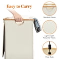 thumbnail image 3 of Cesto de ropa Lifewit de 150 litros con tapa y bolsas extraíbles, color beige, 3 of 9