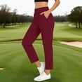 thumbnail image 2 of FAIWAD Travel Pants Women High Waisted Stretch Athletic Golf Ankle Pants Dressy Business Work Trousers, 2 of 9