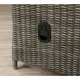 thumbnail image 3 of Asti All-Weather Wicker 3-Piece Outdoor Seating Set with Reclining Sofa and Two 15" Ottomans, 3 of 10