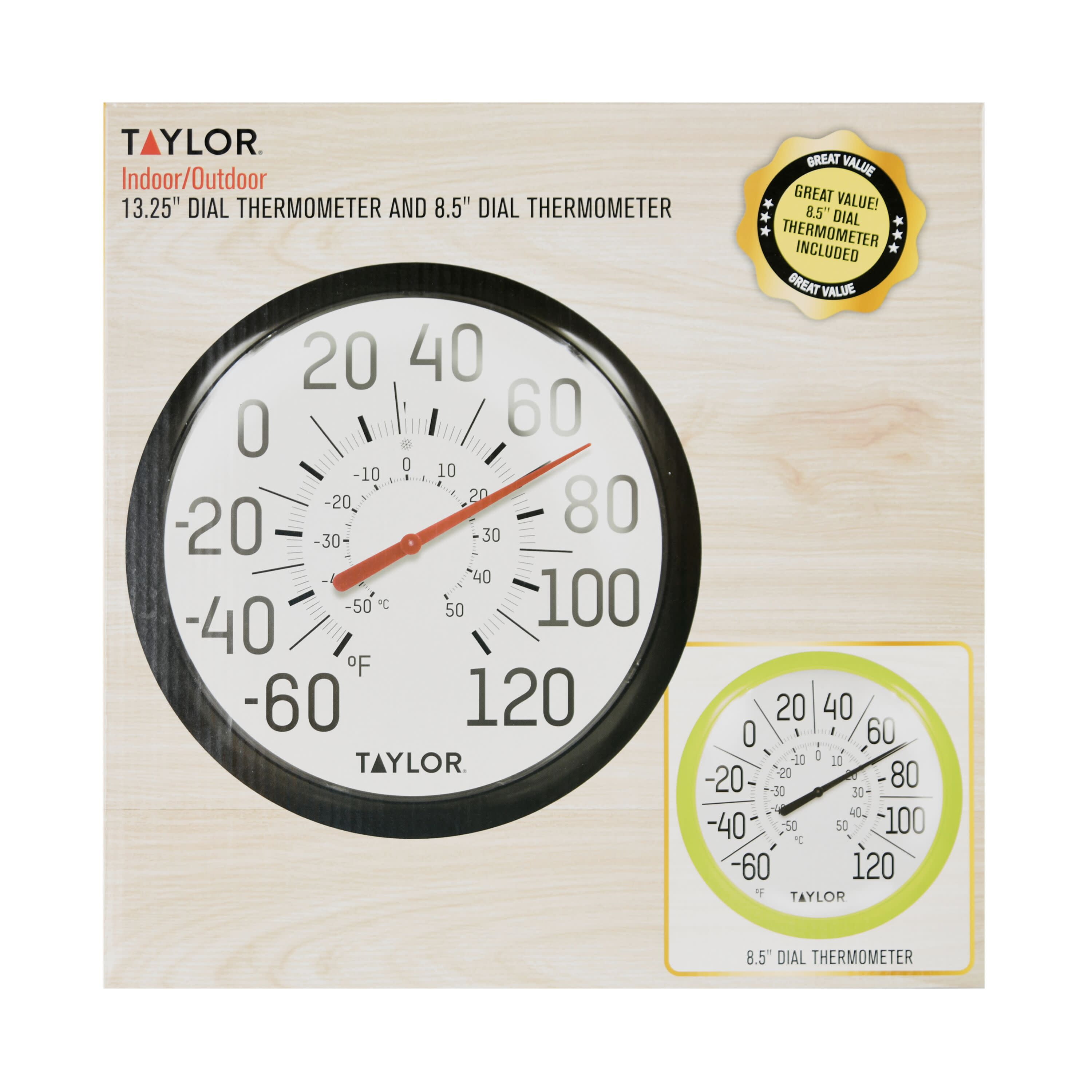 Taylor Indoor Wood Wall Thermometer 5141 – Good's Store Online