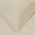 thumbnail image 3 of 1200-Thread Count 100% Egyptian Cotton Solid Duvet Cover & Pillow Shams, 3-Piece Duvet Cover Set by Blue Nile Mills – Full/Queen, Ivory, 3 of 7