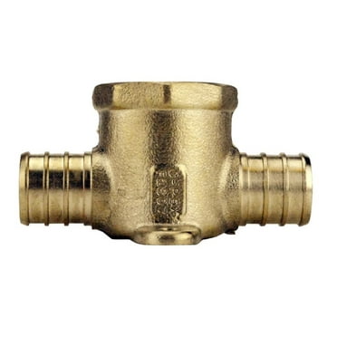 Apollo Valves APXDET34 Pipe Tee, 3/4 in, Barb x FPT x Barb, Brass, 200 psi Pressure