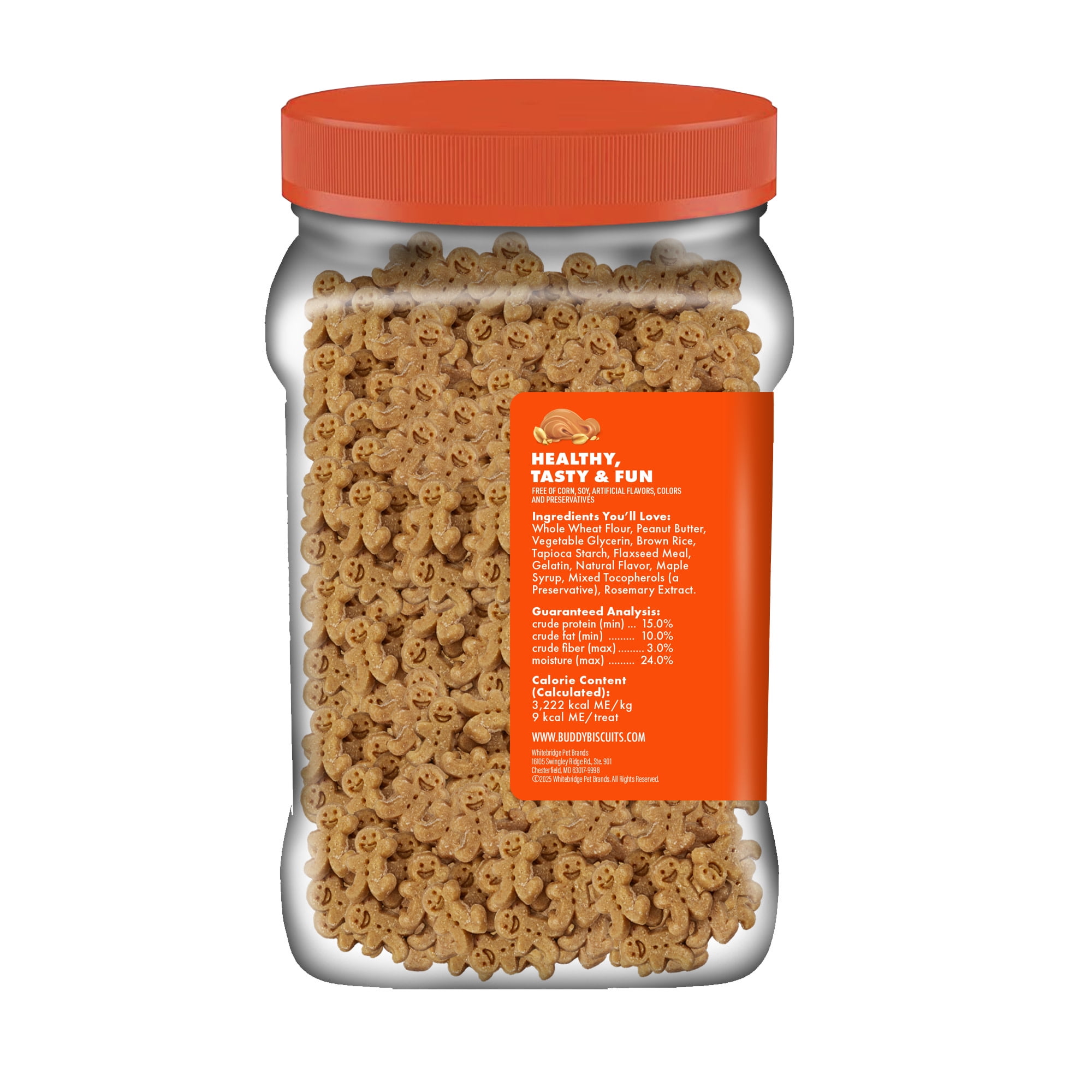Buddy Softies Soft & Chewy Dog Treats, Peanut Butter, 20 oz. Jar