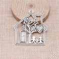 thumbnail image 3 of K-KED 16 Pcs Antique Silver Happy home Charms Pendant 59x52MM B16736, 3 of 3