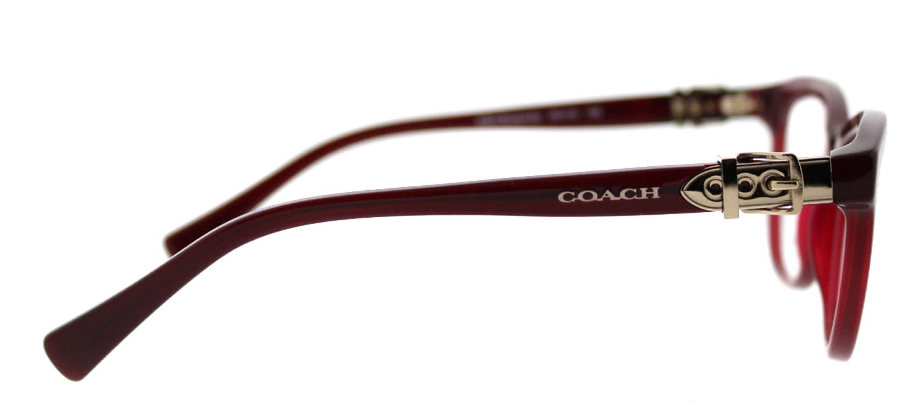 Coach 0HC6087 Optical Full Rim Cat Eye Womens Eyeglasses - Size 53 (Burgundy / Transparent) - image 3 of 3