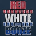 thumbnail image 2 of Teelocity Men's Funny Drinking Red, White and Booze Navy Relaxed Fit Short Sleeve Graphic T-Shirt, 2 of 3