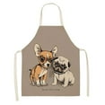 thumbnail image 1 of Awdenio DOG PUG Tablier Sans Manches en Coton Lin Imprimé Cuisine, 1 of 1