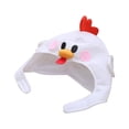thumbnail image 2 of Chicken Hat Toy Cosplay Props Accessories Plush Head Fancy Taiyaki Cosplay Cap Photo Props, 2 of 16