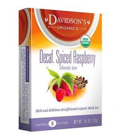 Davidsons Organics  Single Serve Decaffeinated Spiced Raspberry Tea - 100 Count
