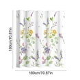 thumbnail image 3 of EGNMCR Shower Curtain Floral Patterns Printed Decoration Partition Cloth Water Repellent Shower Curtain Hooks With Hooks Easily Install Shower Curtain 71x71'' polyester Shower Curtain, 3 of 6