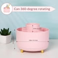 thumbnail image 3 of lsvgoe 360 Degree Rotating Desk Organizer, Dual-Purpose Pencil Pen Holder for Desk, Rotating Desk Pen Organizer with 5 Slots, Art Supplies, Pencil Cup for Office, Home (Purple), 3 of 14